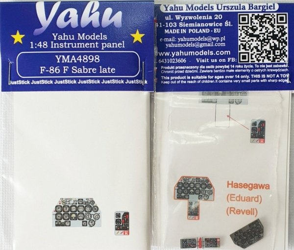 Yahu YMA4898 F-86 F Sabre Late 1/48