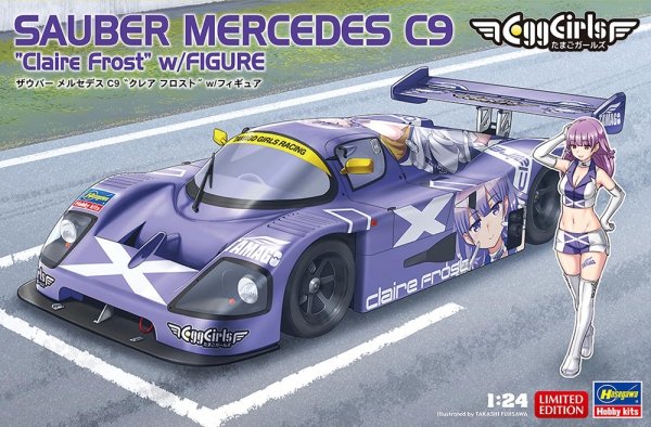 Hasegawa SP582 Egg Girls Sauber Mercedes C9 Claire Frost w/Figure 1/24