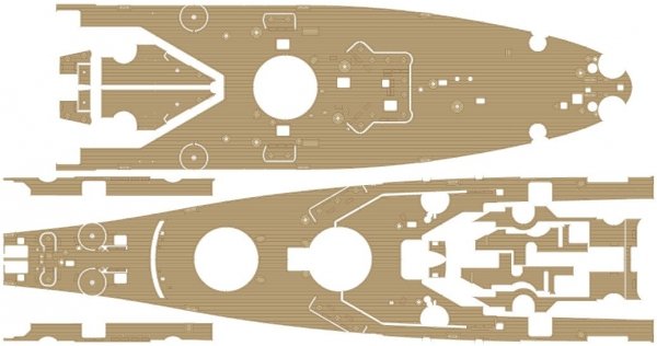 Pontos 37034FN USS BB-63 Missouri 1945 &quot;Advanced&quot; Detail Up Set for Hobbyboss Kit (Teak Tone wooden deck) 1/350