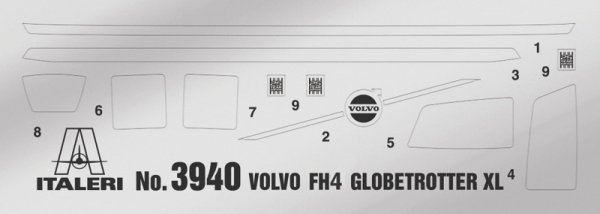 Italeri 3967 Volvo FH Low Roof 1/24