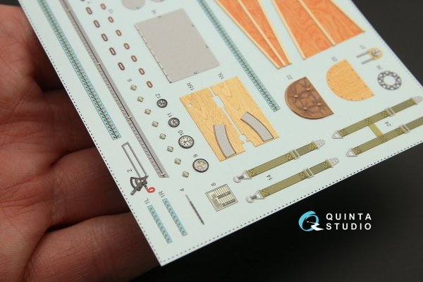 Quinta Studio QD32060 Fokker Dr.1 3D-Printed &amp; coloured Interior on decal paper (for Roden kit) 1/32