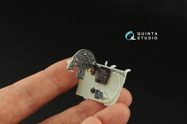 Quinta Studio QD32163 Bf 109G-2/4 3D-Printed &amp; coloured Interior on decal paper (Revell) 1/32