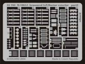 Eduard 35763 M-106A1 Armoured S. P.Mortar exterior 1:35 Tamiya