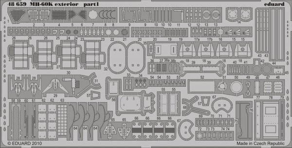 Eduard 48659 MH-60K exterior 1/48 Italeri