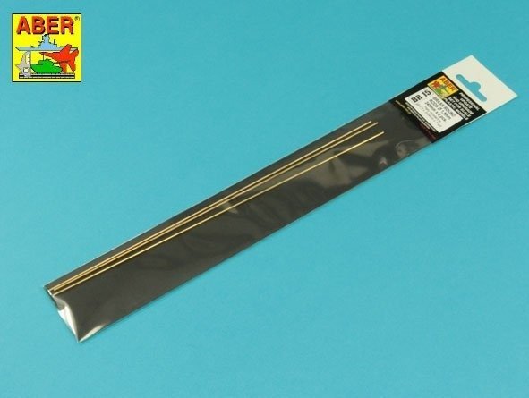 Aber BR15 Pręty mosiężne Ø 1,5mm długość 245mm x 3 szt. / Brass round rods Ø 1,5mm length 245mm x 3 pcs.