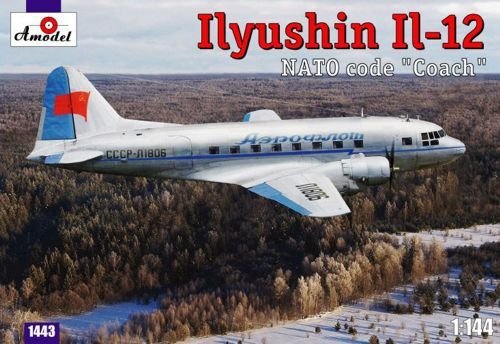 A-Model 01443 Ilyushin Il-12 NATO code Coach 1:144