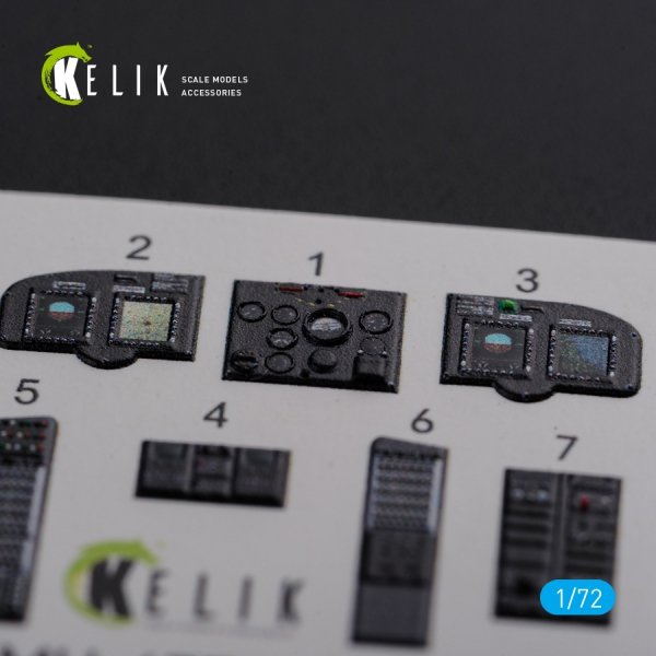 KELIK K72102 MH-47E interior 3D decals for Italeri kit 1/72