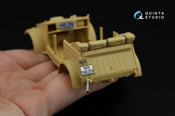 Quinta Studio QD35141 Kubelwagen Type 82 3D-Printed &amp; coloured Interior on decal paper (Tamiya) 1/35