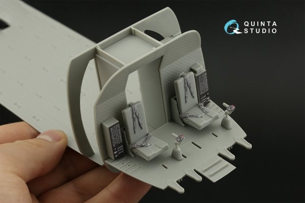 Quinta Studio QD35123 CH-47A 3D-Printed coloured Interior on decal paper (Trumpeter) 1/35