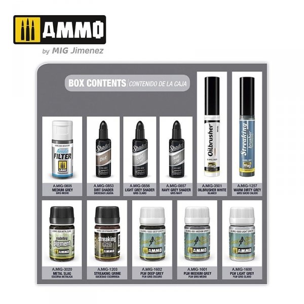 AMMO of Mig Jimenez 7810 SUPER PACK Carrier Deck Aircraft Solution Set