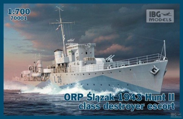 IBG 70001 ORP Ślązak 1943 Hunt II class destroyer escort 1/700