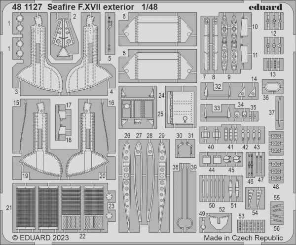 Eduard 481127 Seafire F. XVII exterior Airfix 1/48