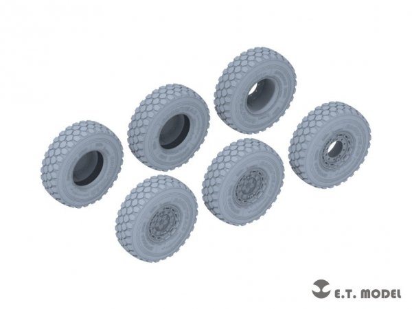 E.T. Model P35-131 KAMAZ-43509 Truck Sagged wheels &amp; Spare Wheels for Zvezda kit 1/35