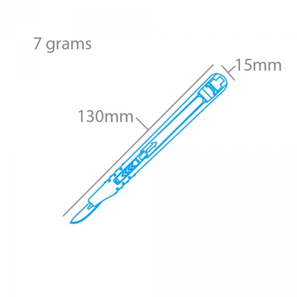 Modelcraft PKN3216-10A Retractable Safety Knife