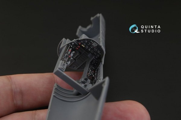 Quinta Studio QD48110 F4U-1 Corsair (Bird cage) 3D-Printed &amp; coloured Interior on decal paper (for Tamiya kit) 1/48