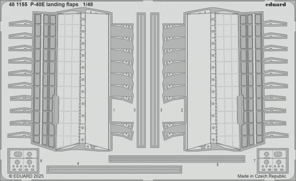 Eduard 481155 P-40E landing flaps Eduard 1/48