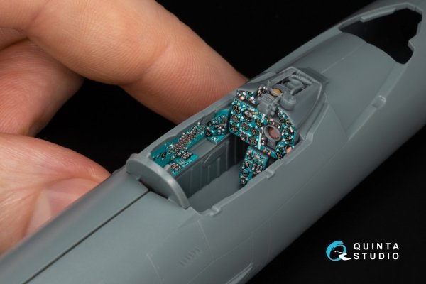 Quinta Studio QD+48578 MiG-21MF Fishbed-J (Gorkiy plant) 3D-Printed &amp; coloured Interior on decal paper (Eduard) (with 3D-printed resin parts) 1/48