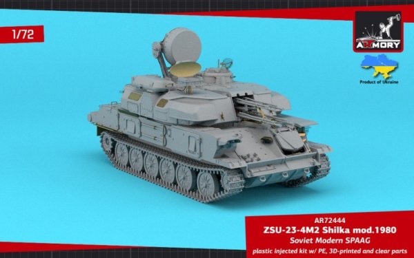 Armory Models 72444 ZSU-23-4M/M3/M2 "Shilka", Soviet SPAAG 1/72