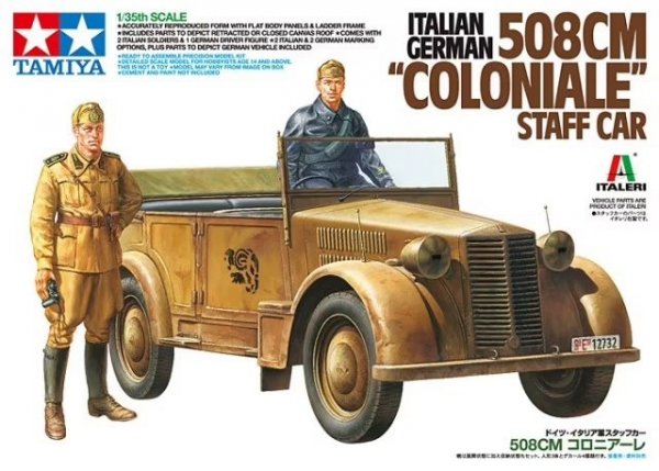 Tamiya 37014 Italian/German 508CM &quot;Coloniale&quot; Staff Car 1/35