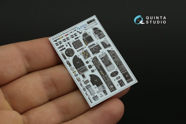 Quinta Studio QDS-32193 AV-8B Harrier II early 3D-Printed &amp; coloured Interior on decal paper (Trumpeter) (small) 1/32