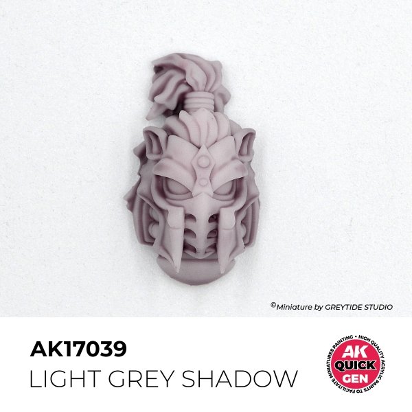 AK Interactive AK17039 LIGHT GREY SHADOW – QUICK GEN COLOR 18ml