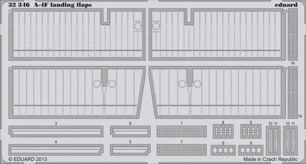 Eduard 32346 A-4F landing flaps 1/32 Trumpeter