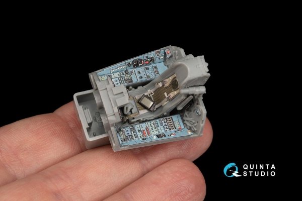 Quinta Studio QD48173 Su-33 3D-Printed &amp; coloured Interior on decal paper (for Minibase kit) 1/48