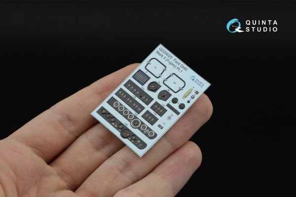 Quinta Studio QD+24025 Ford GT40 Mark II 3D-Printed &amp; coloured Interior on decal paper (Fujimi) (with 3D-printed resin parts) 1/24