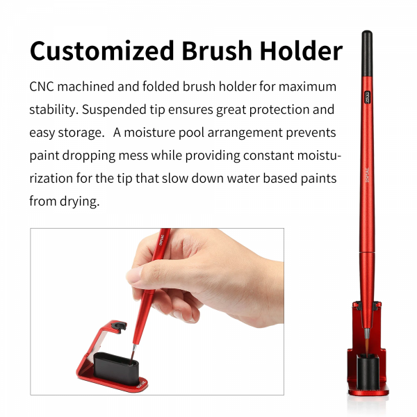 DSPIAE AT-FB02 Fine Brush With Replacable Point Tip - Green / Precyzyjny pędzel z wymienną końcówką