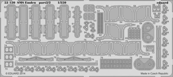 Eduard 53120 SMS Emden part 2 REVELL 1/350