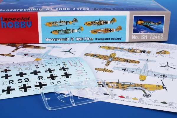 Special Hobby 72462 Messerschmitt Bf 109E-7Trop ‘Braving Sand and Snow’ 1/72