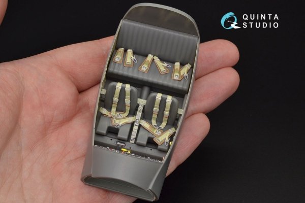 Quinta Studio QD32028 Bf 108 3D-Printed &amp; coloured Interior on decal paper (for Eduard kit) 1/32