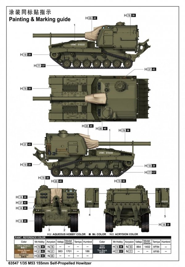 I Love Kit 63547 M53 155mm Self-Propelled Howitzer 1/35