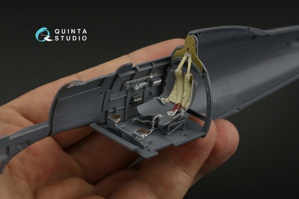 Quinta Studio QD32202 Macchi MC.202 Folgore Late 3D-Printed &amp; coloured Interior on decal paper (Italeri) 1/32