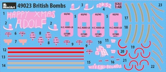 MiniArt 49023 BRITISH BOMBS 1/48