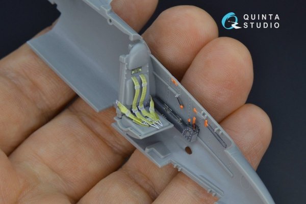 Quinta Studio QD48162 He 162 3D-Printed &amp; coloured Interior on decal paper (Dragon) 1/48