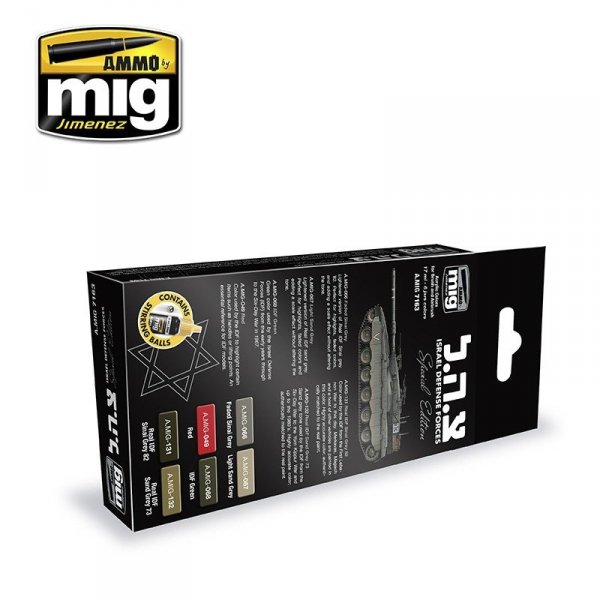AMMO of Mig Jimenez 7163 ISRAEL DEFENSE FORCES SPECIAL EDITION 6x17ml.