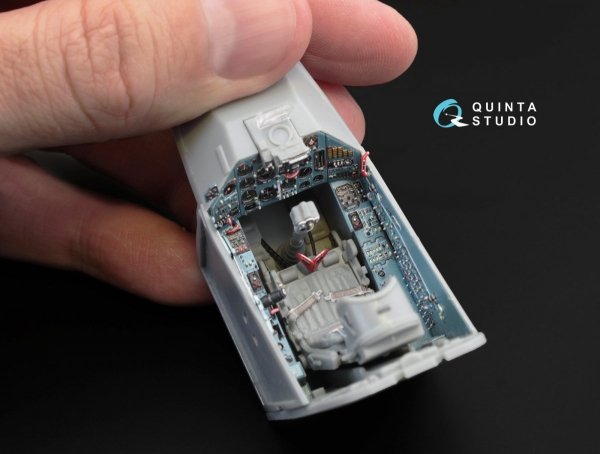 Quinta Studio QD32001 Su-25 3D-Printed &amp; coloured Interior on decal paper (for Trumpeter kit) 1/32