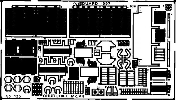 Eduard 35135 Churchill Mk. VII 1/35 Tamiya
