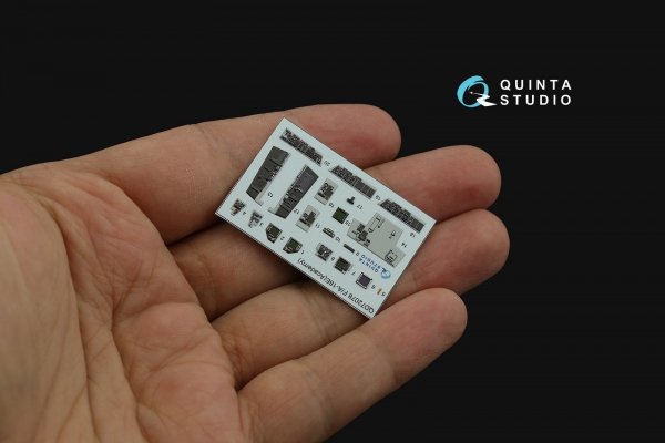 Quinta Studio QD72078 F/A-18E 3D-Printed &amp; coloured Interior on decal paper (Academy) 1/72