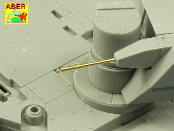 Aber 35L-187 Armament for Russian Main Battle Tank T-14 ARMATA barrel for 125 mm 2A82-1M cannon &amp; barrel for 12,7 mm 1/35