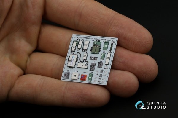 Quinta Studio QD35079 K-4386 Typhoon VDV 3D-Printed &amp; coloured Interior on decal paper (Zvezda) 1/35