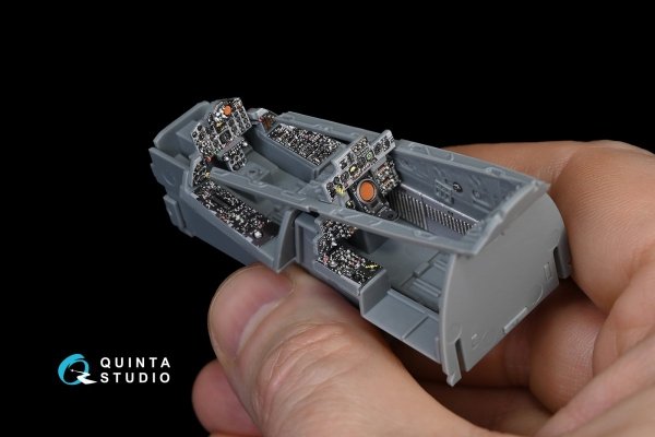 Quinta Studio QD48132 F-4S 3D-Printed &amp; coloured Interior on decal paper (for ZM SWS kit) 1/48
