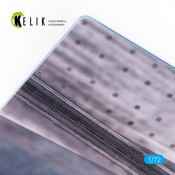 KELIK KS72032 CHARLES DE GAULLE DECK - BASE - ACRYLIC 3 MM (280 X 180 MM) 1/72