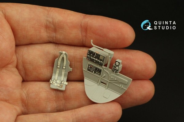 Quinta Studio QD48377 TBM-3 Avenger 3D-Printed &amp; coloured Interior on decal paper (Hobby Boss) 1/48