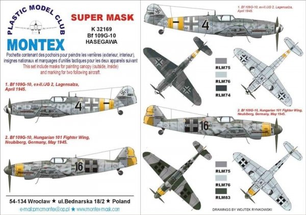 Montex K32169 Bf 109G-10 1/32