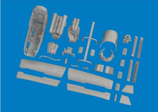 Eduard 672389 P-51D engine PRINT (EDUARD) 1/72