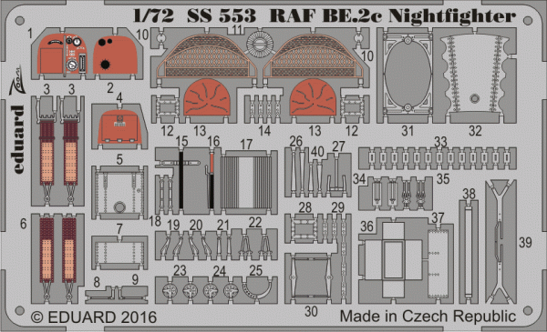 Eduard SS553 RAF BE.2c Nightfighter AIRFIX 1/72