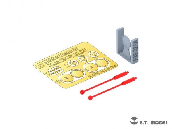 E.T. Model P35-321 Width Indicator for WWII German Sd.kfz.250/Sd.kfz.251 ( 3D Print ) 1/35