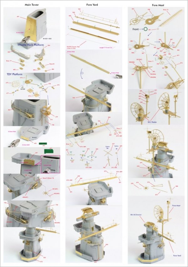 Pontos 22002F1 USS BB-63 Missouri 1945 Detail Up Set (Without wooden deck) (1:200)